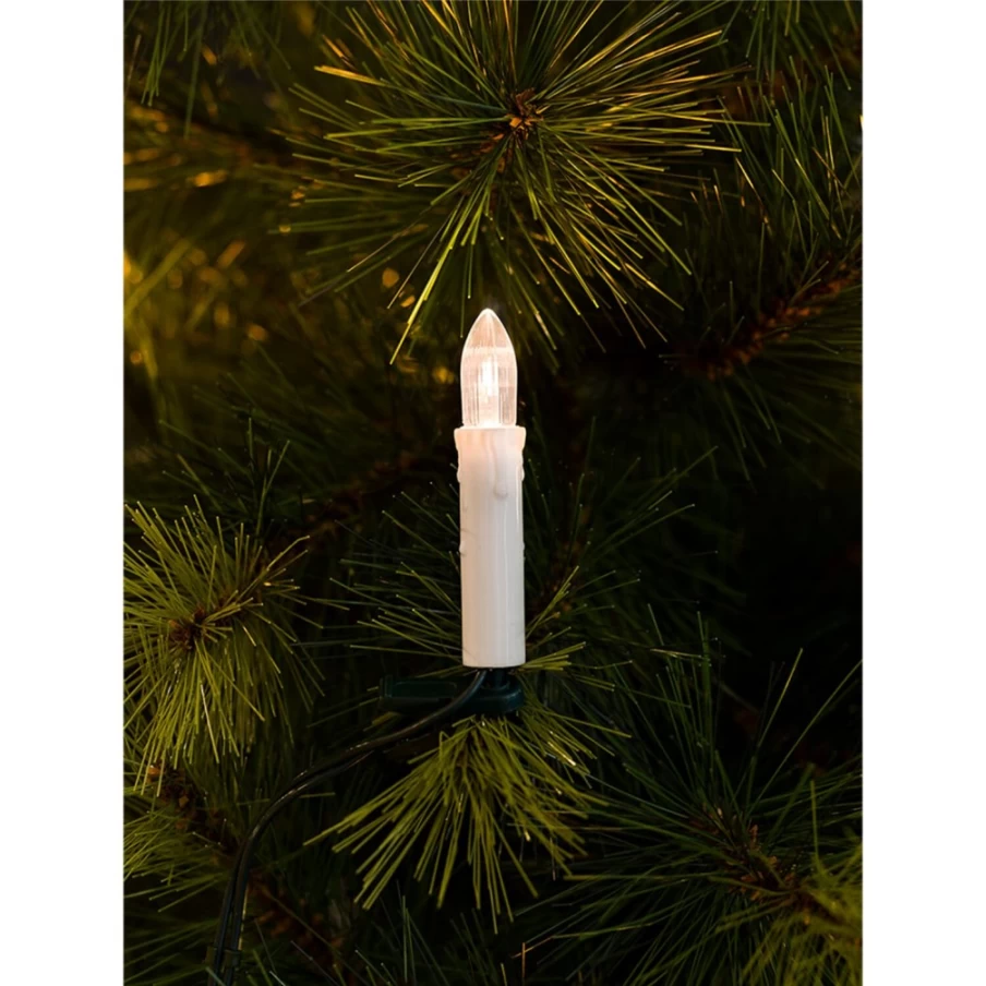 KONSTSMIDE LED Light Set - 15 White Top Candles for Decorative Lighting