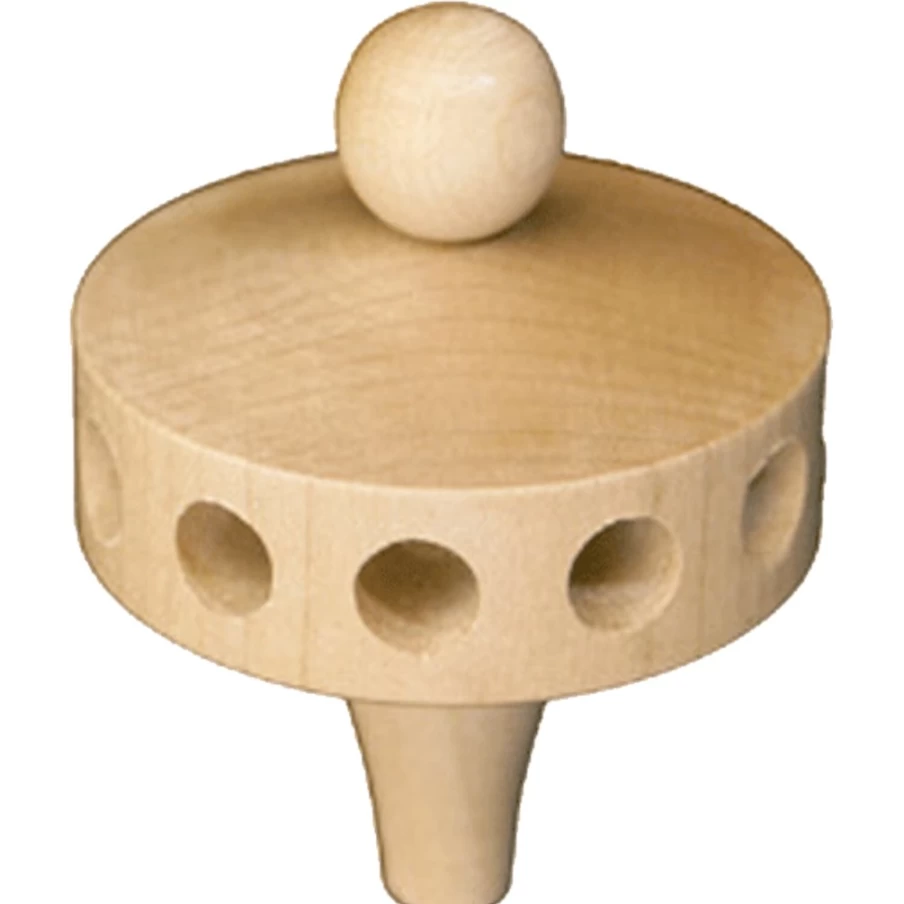 Käthe Wohlfahrt Pyramid Hub Christmas Ornament - 2 Inch (51mm) Diameter, 2.6 Inch (66mm) Height - German Traditional Decoration