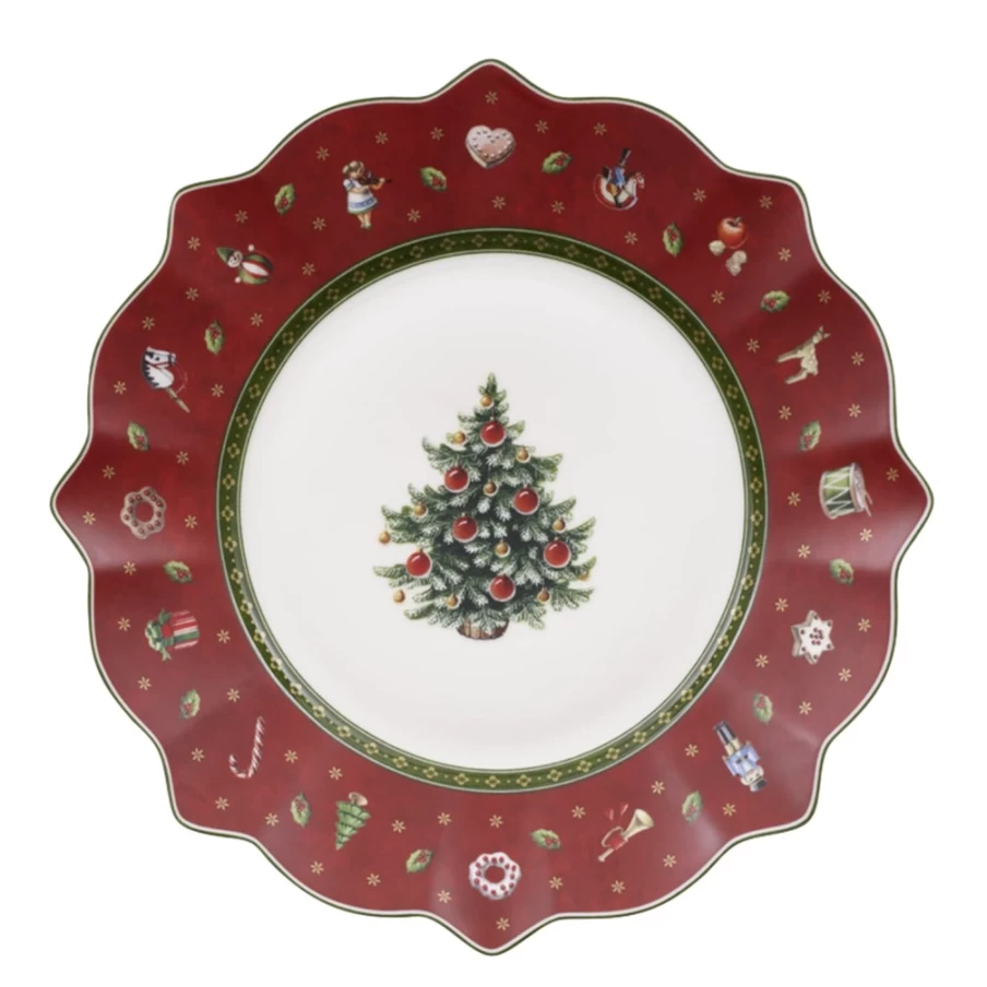 Villeroy & Boch Red Breakfast Plate for Kids – Fun & Durable Toy's Delight Collection