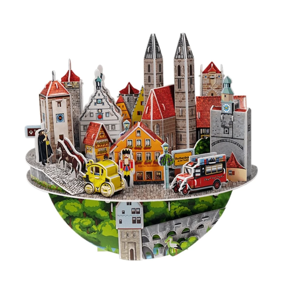 "Käthe Wohlfahrt 3D Puzzle Rothenburg - Premium Wooden Model Kit for Adults & Collectors"