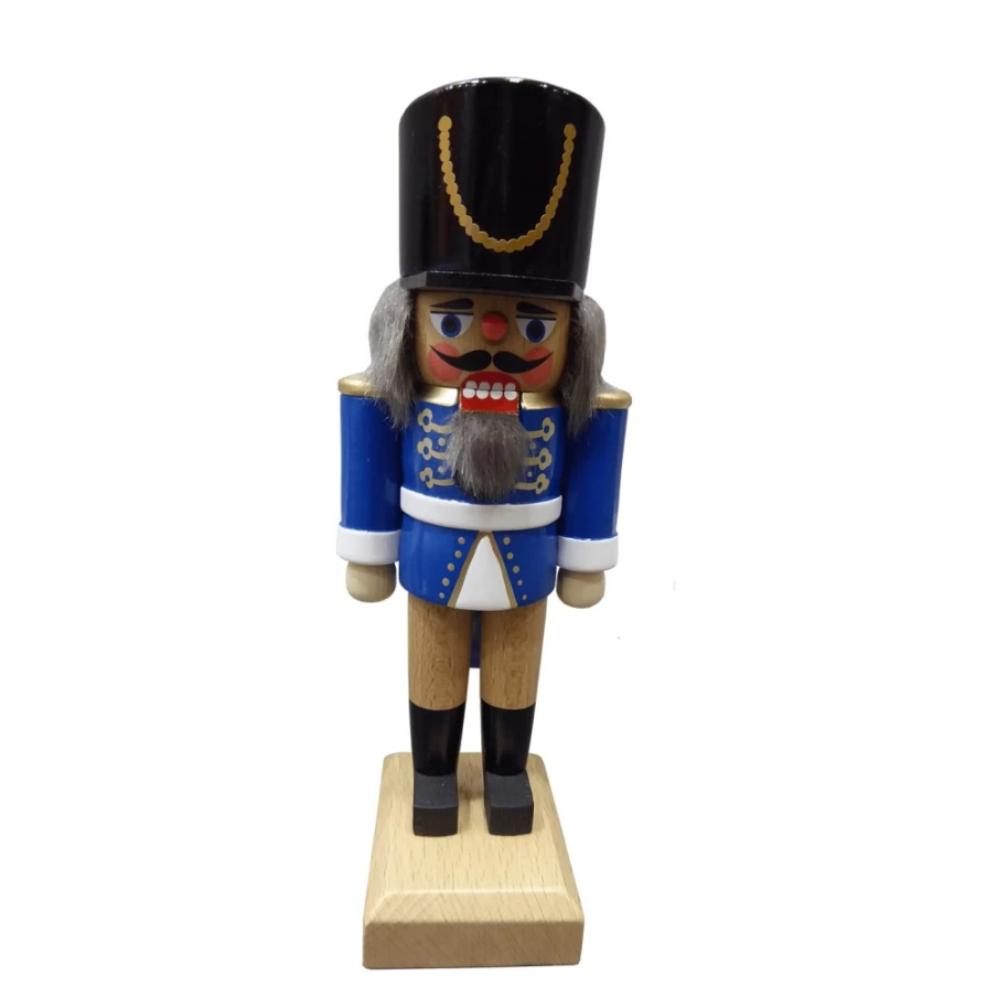 HODREWA Blue Hussar Nutcracker Soldier - 7.1 Inch Christmas Decoration Collectible