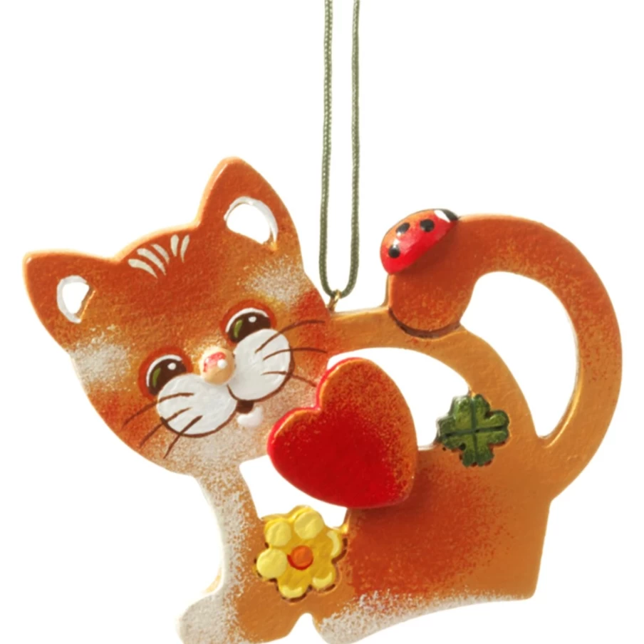 "Käthes Original Lucky Cat Figurine – Handcrafted Decorative Statue for Good Fortune"
