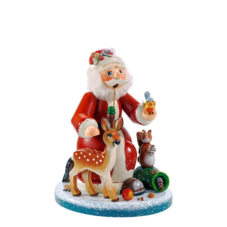 Käthes Original Animal Christmas Incense Smoker - Handcrafted Holzknödler Holiday Decoration