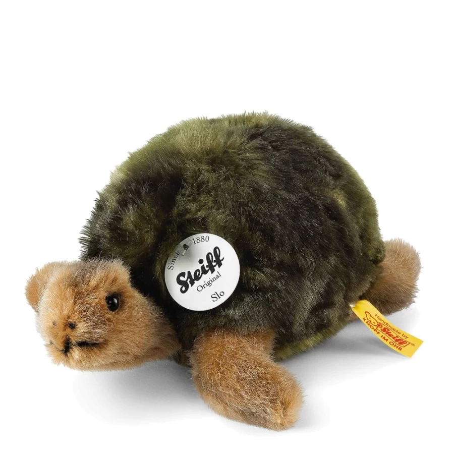 Steiff Turtle "Slo" Plush Toy - 20cm Soft Stuffed Animal Collectible