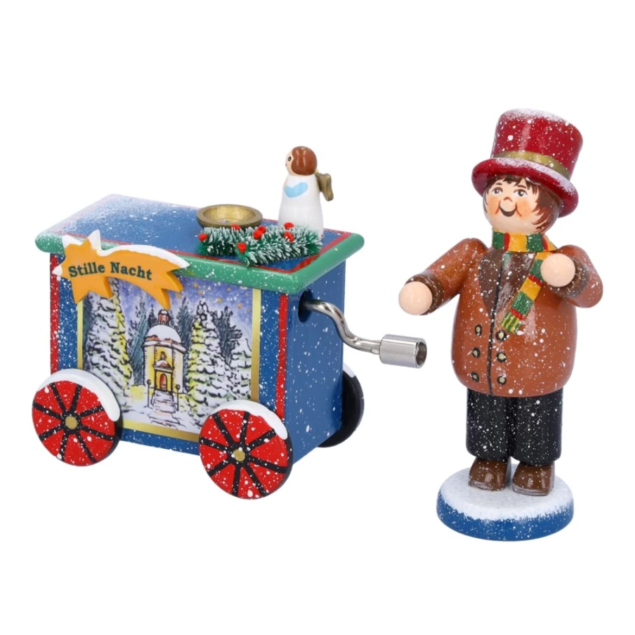 Käthes Original Organ Grinder with Music Box - Special Edition "Silent Night" Christmas Collectible
