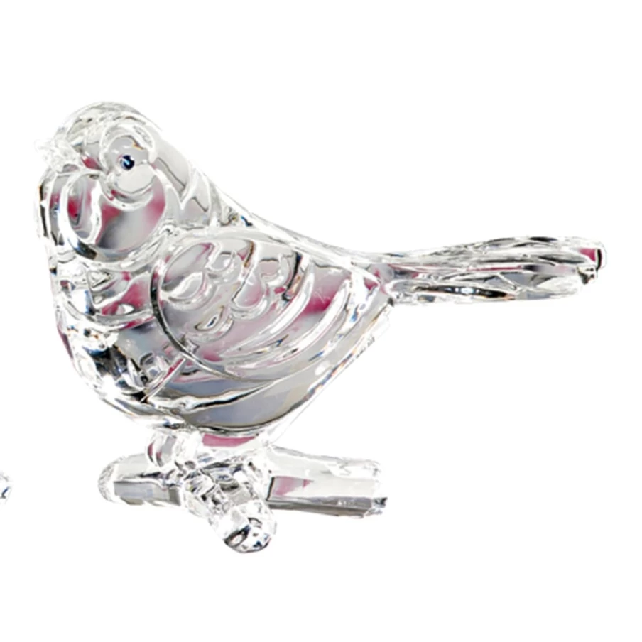 "Käthe Wohlfahrt Handcrafted Acrylic Bird Ornament – Decorative Collectible Figurine"