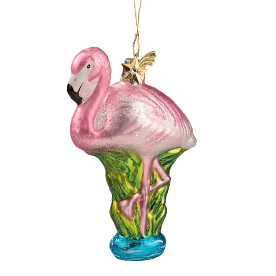 "Poesie in Glas Flamingo - Elegant Home Decor & Unique Gift Idea"