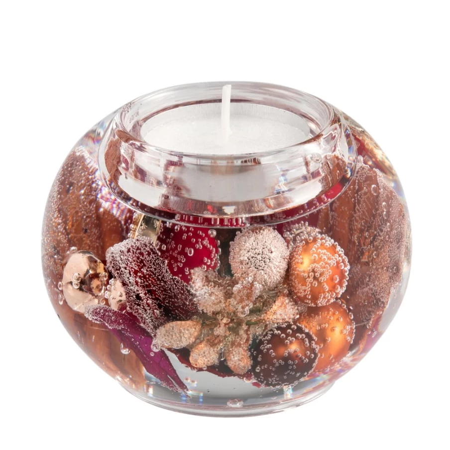 Käthe Wohlfahrt Festival Christmas Mercury Glass Candle Holder - Dreamlight Collection