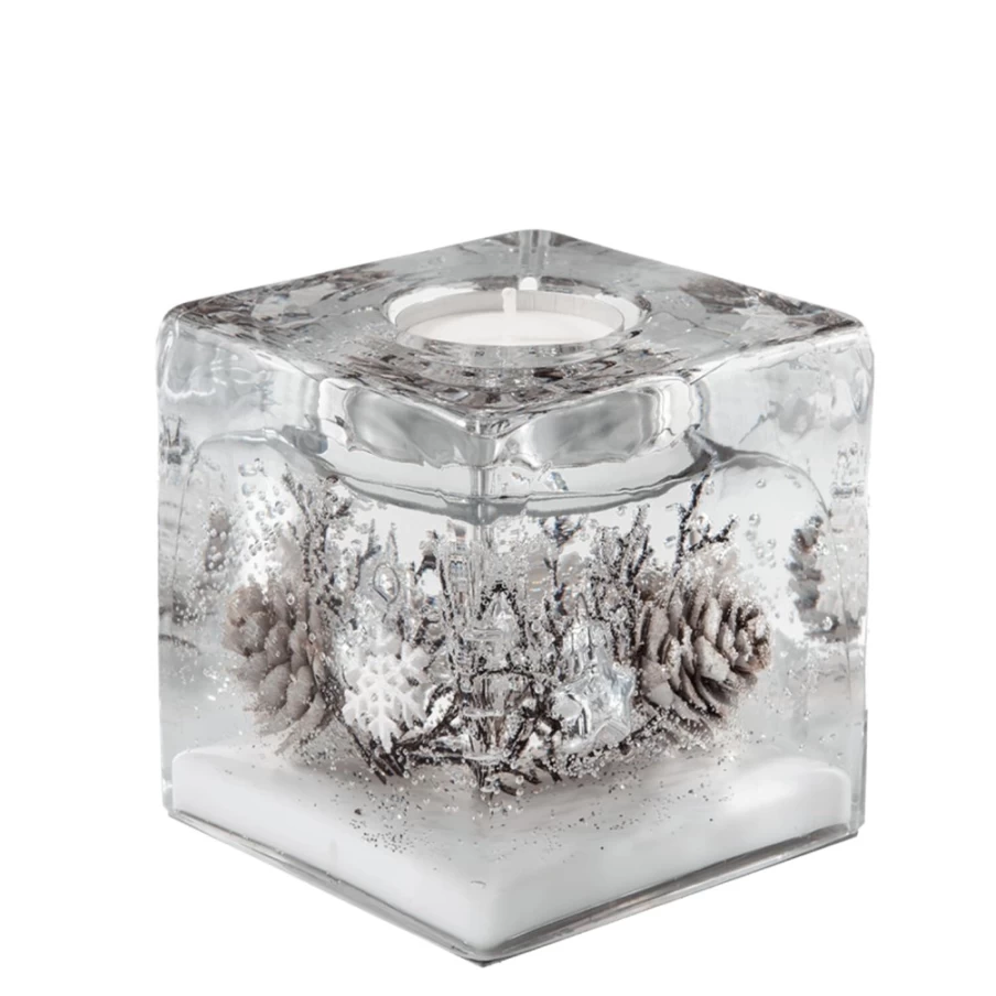 Käthe Wohlfahrt Dreamlight Winter Story Smart LED Candle Holder Cube - Decorative Holiday Decor