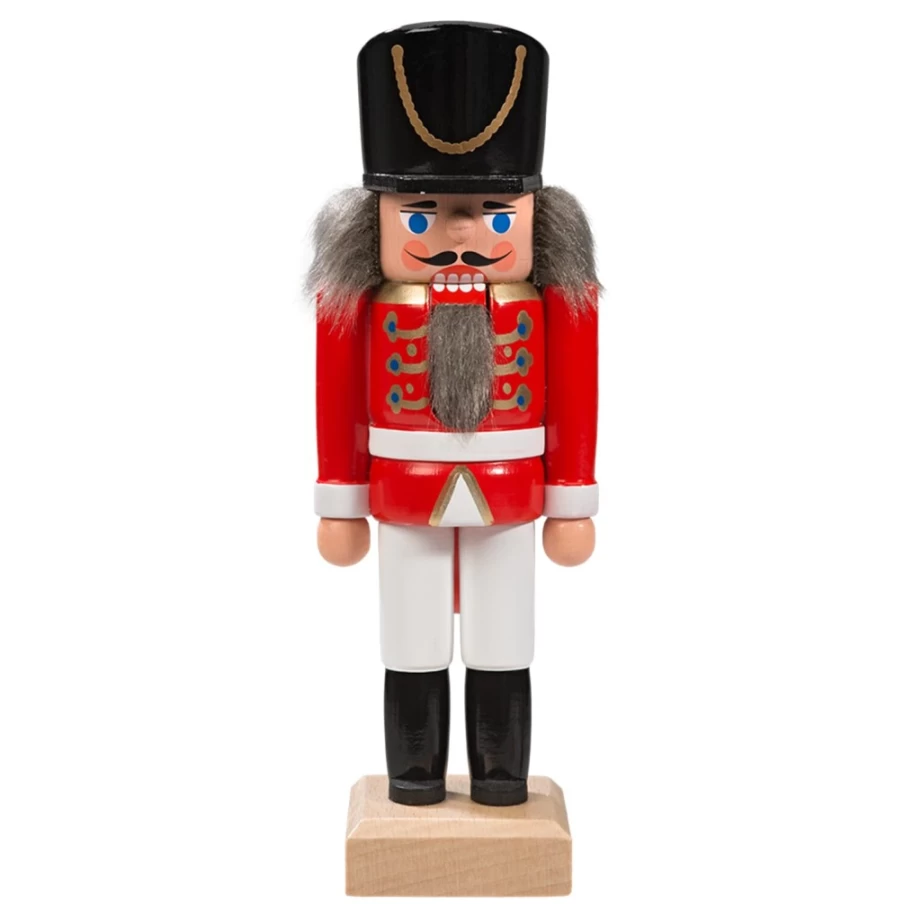 HODREWA Red Hussar Nutcracker - 5.7 Inch Christmas Decoration, German Soldier Figurine