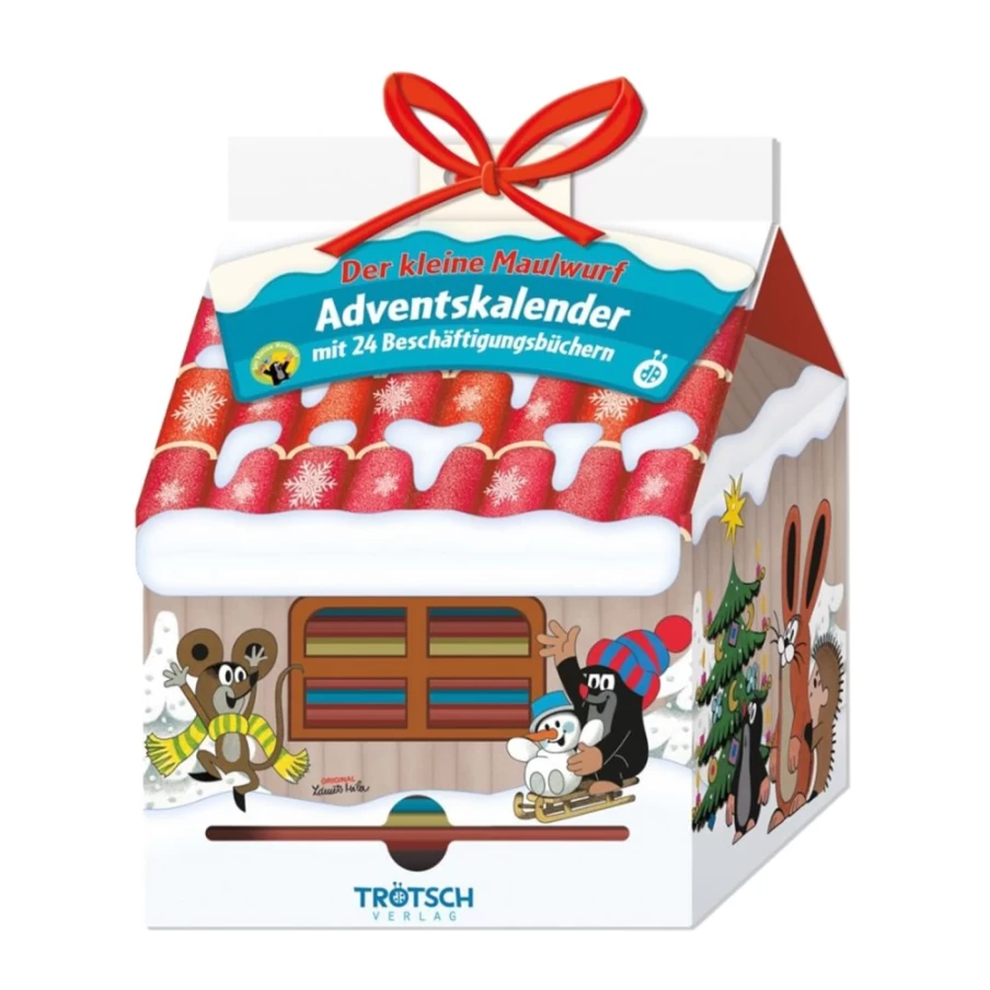 "The Little Mole Advent Calendar House With 24 Mini Books by Trötsch Verlag – Christmas Countdown for Kids"
