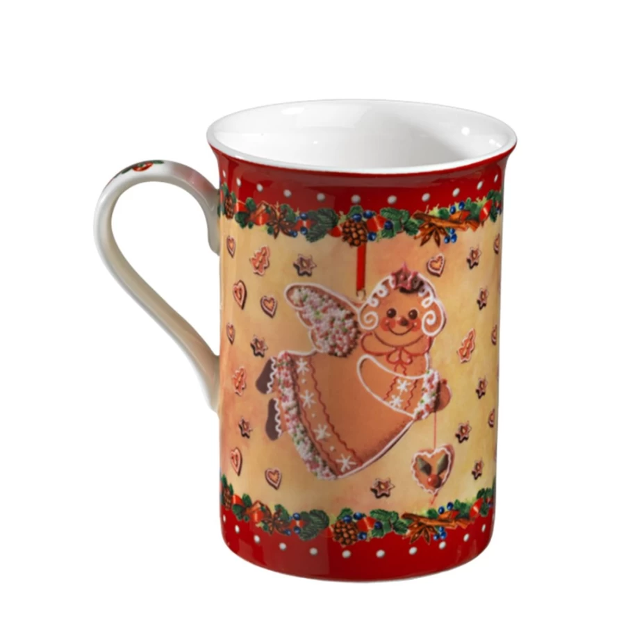 Käthe Wohlfahrt Christmas Porcelain Mug "Gingerbread Time" - Holiday Collectible Gift