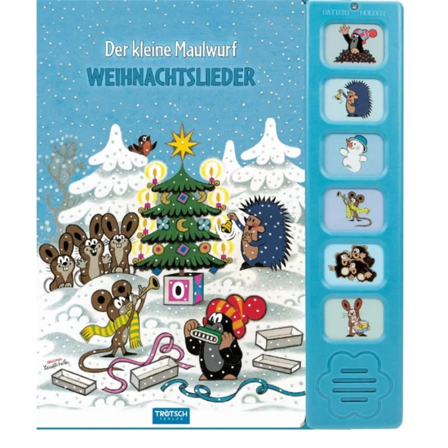"The Little Mole Christmas Songs Sound Book by Trötsch Verlag – Interactive Musical Toy for Kids"