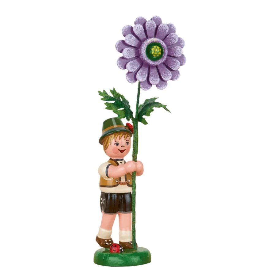 "Hubrig Volkskunst Flower Children Dahlia - Handcrafted Decorative Art for Home & Garden"