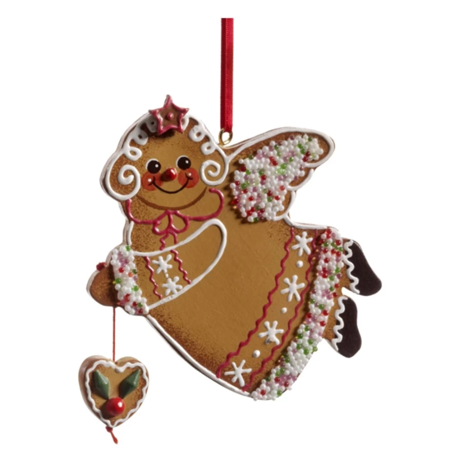 "Käthes Original Gingerbread Angel – Handcrafted Christmas Cookie Decoration"