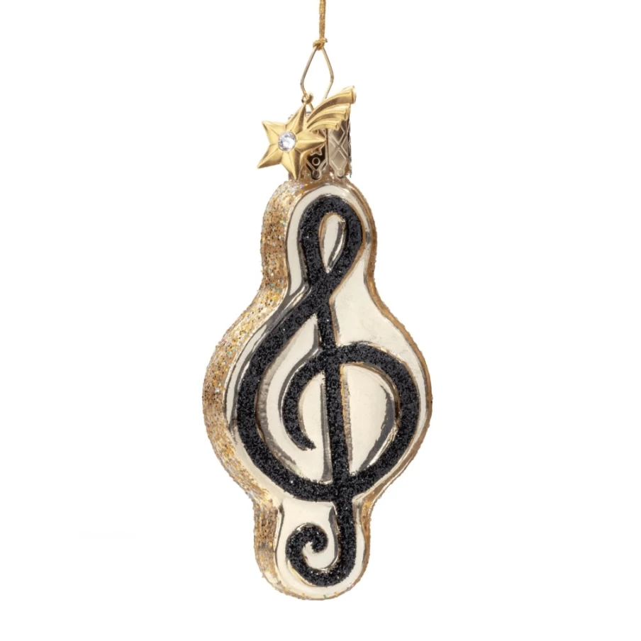 "Poesie in Glas Small Clef - Elegant Handcrafted Glass Decorative Piece"