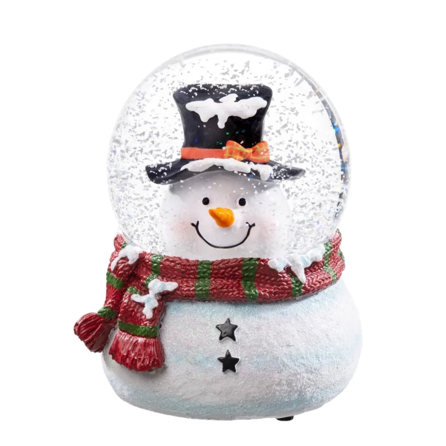 Käthe Wohlfahrt Snowman Christmas Snow Globe - Handcrafted Holiday Decoration Collectible