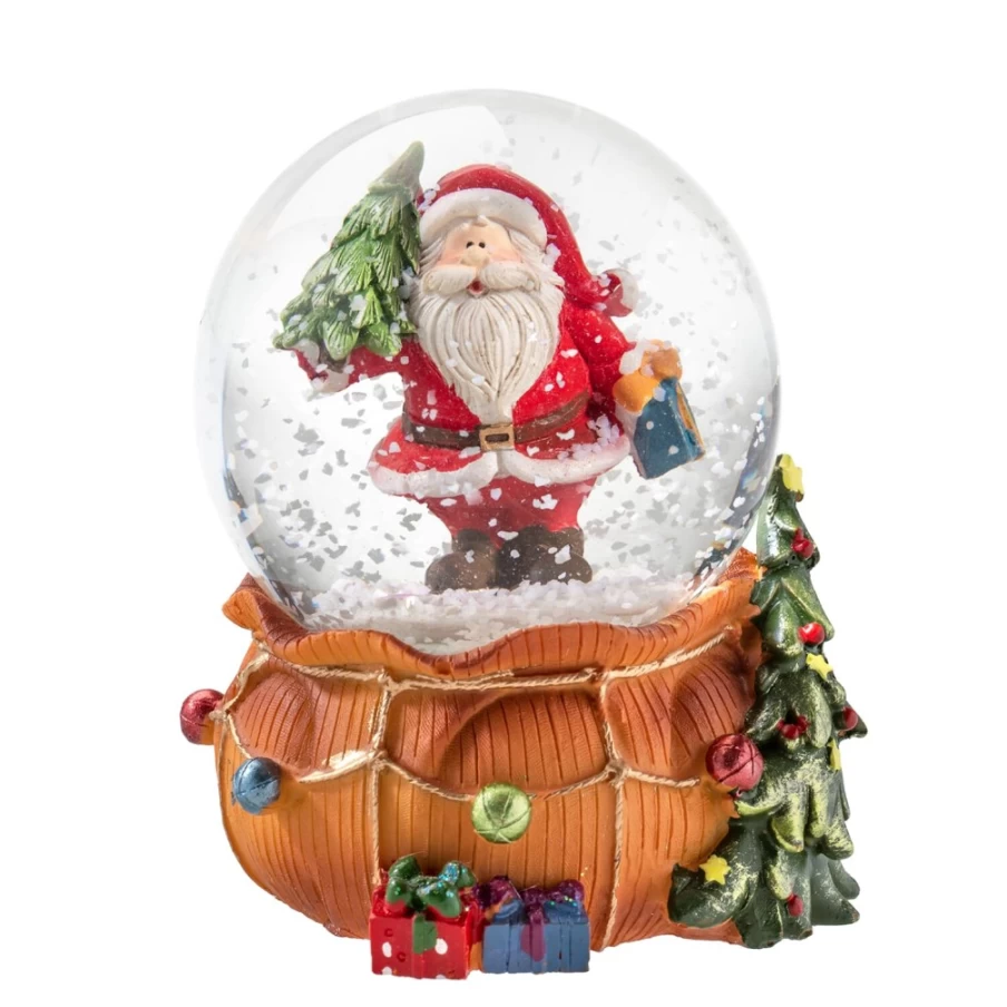Käthe Wohlfahrt Festive Time Christmas Snow Globe – Handcrafted Holiday Decoration