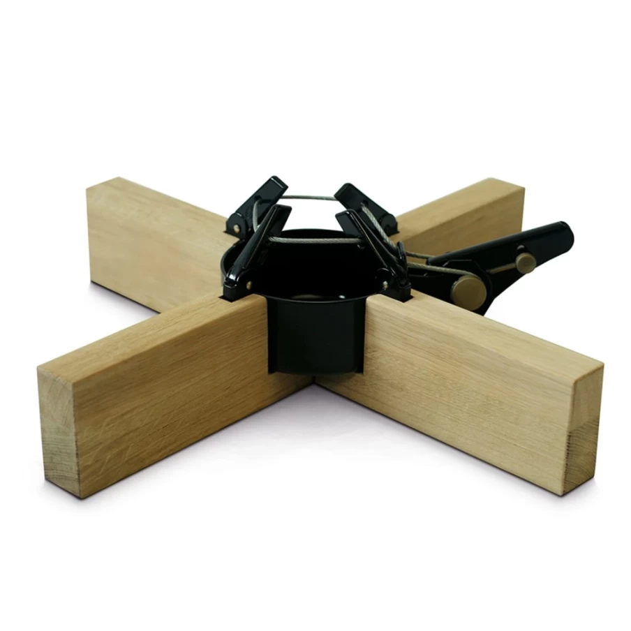 Krinner Kopenhagen Premium Christmas Tree Stand - Sturdy Wood Base for Holiday Decor