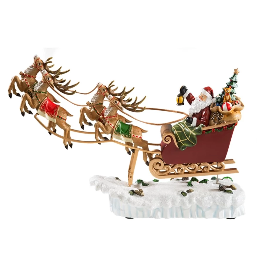 "Käthe Wohlfahrt Santa's Sleigh Ride Christmas Decoration - Festive Holiday Collectible"