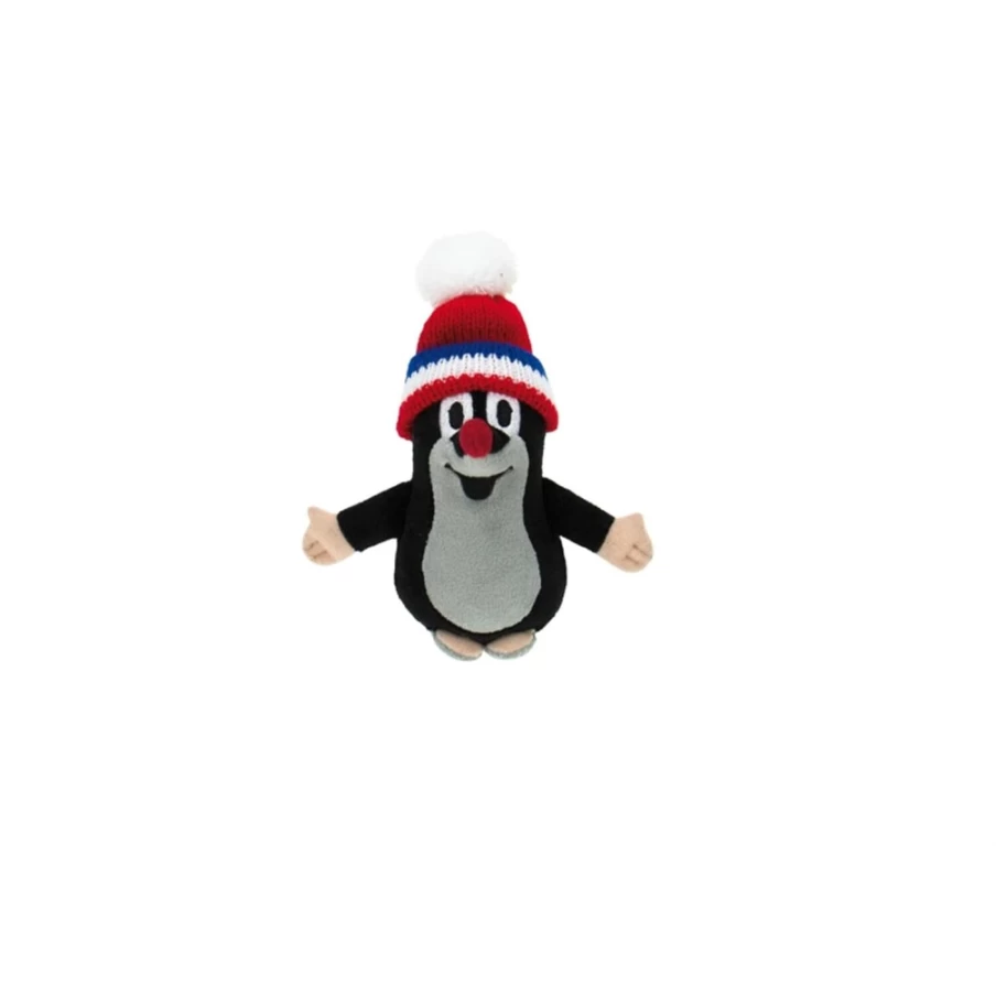 "The Little Mole Plush Toy with Woolen Cap – 12 cm Soft Stuffed Animal by Trötsch Verlag"
