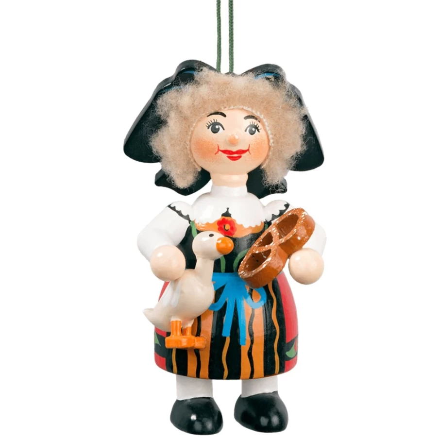 Käthes Original Handcrafted Wooden Alsatian Dog Figurine - Decorative Collectible Buddy