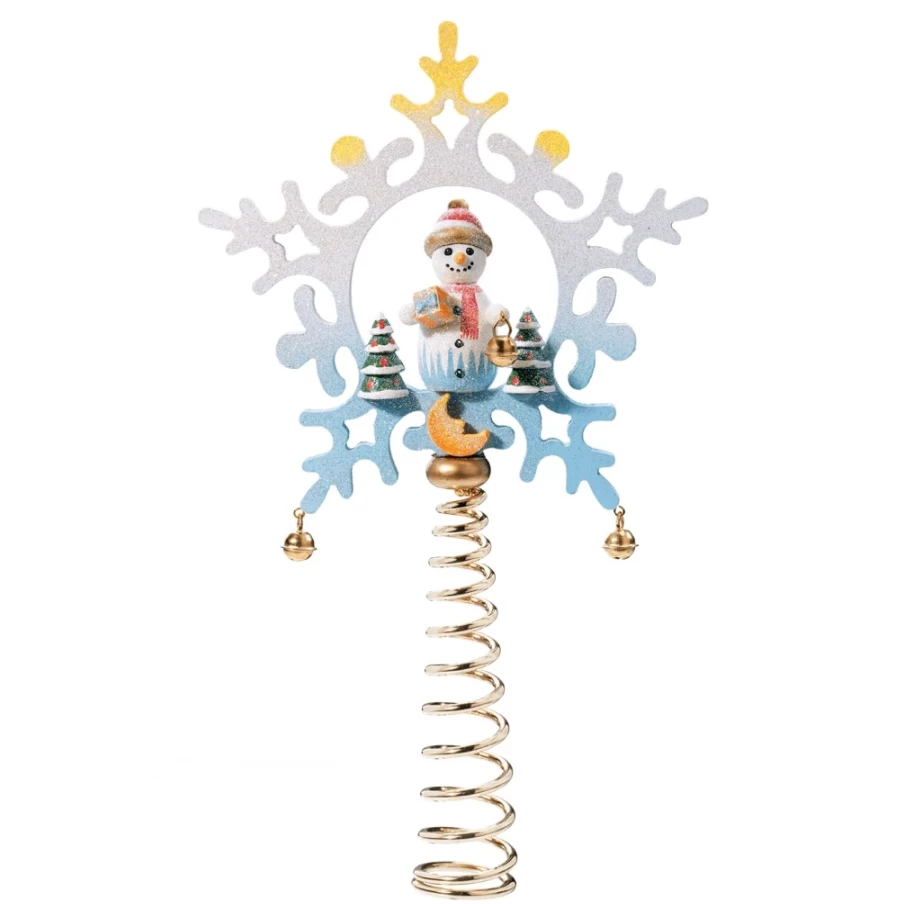 Käthes Original Snowman Christmas Tree Topper - Handmade Holiday Decoration for Festive Decor