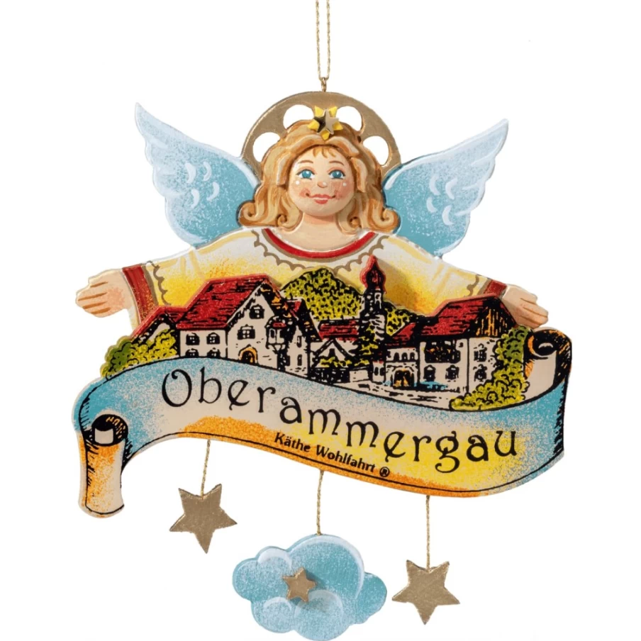 "Käthe Wohlfahrt Original Oberammergau Guardian Angel Christmas Ornament"