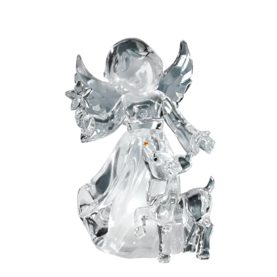 Käthe Wohlfahrt Angel With Deer Lighted Christmas Decoration for Holiday Decor