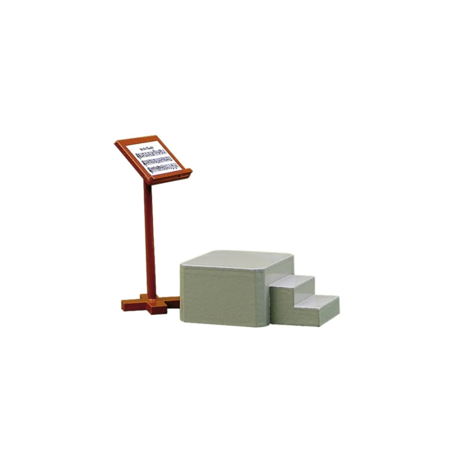 Premium WENDT & KÜHN Adjustable Music Stand for Podium - Heavy-Duty Orchestra & Choir Sheet Holder