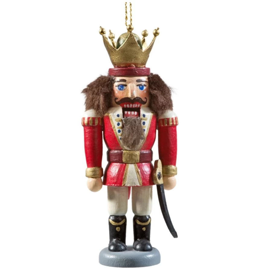 Käthes Original Miniknackl Nutcracker King - 3.9 Inch Christmas Decoration German Wooden Figurine