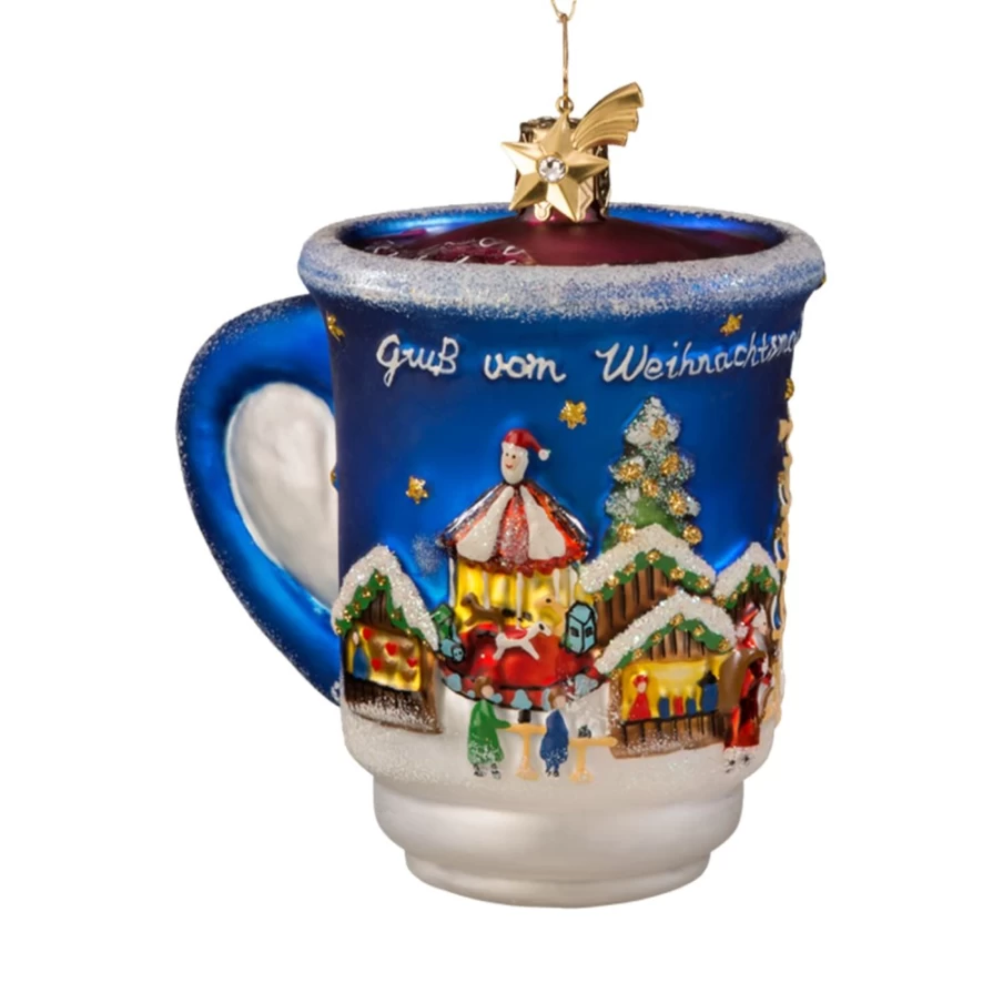 Poesie in Glas Mulled Wine Cup - Festive Spiced Christmas Drinkware with Elegant Design