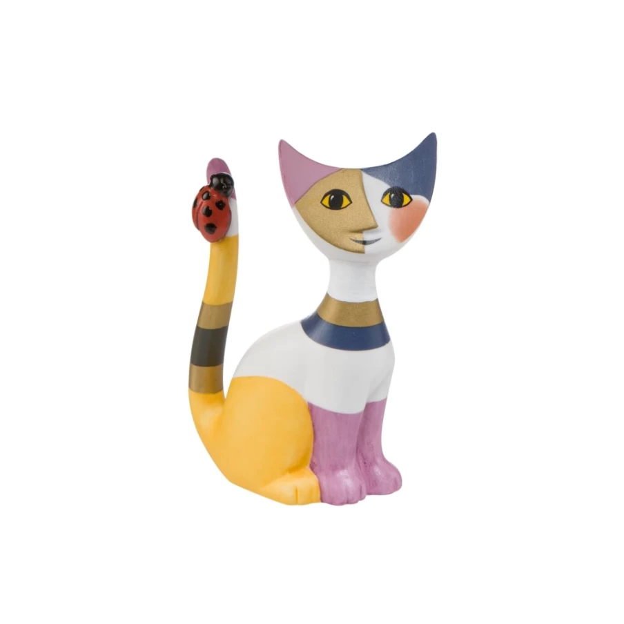"Käthe Wohlfahrt Piccola Coccinella Rosina Wachtmeister Cat Figurine Collectible"