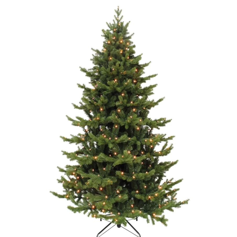 "Käthe Wohlfahrt Sherwood Deluxe 102.36 Inch Artificial Christmas Tree with LED Lights – Green"