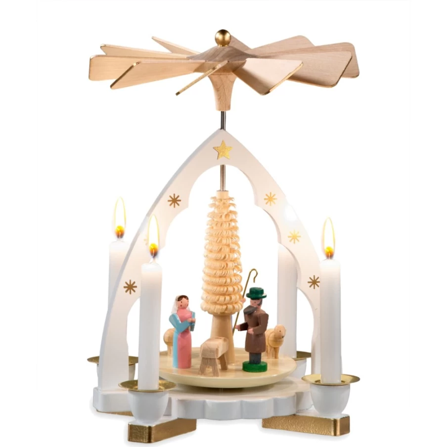 Richard Glässer Nativity Pyramid "Birth of Christ" Handmade Christmas Decor