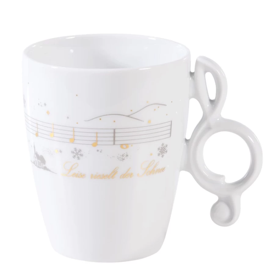 Meissen Porzellan "The Snow Falls Softly" Handcrafted Porcelain Cup - Elegant Winter Design