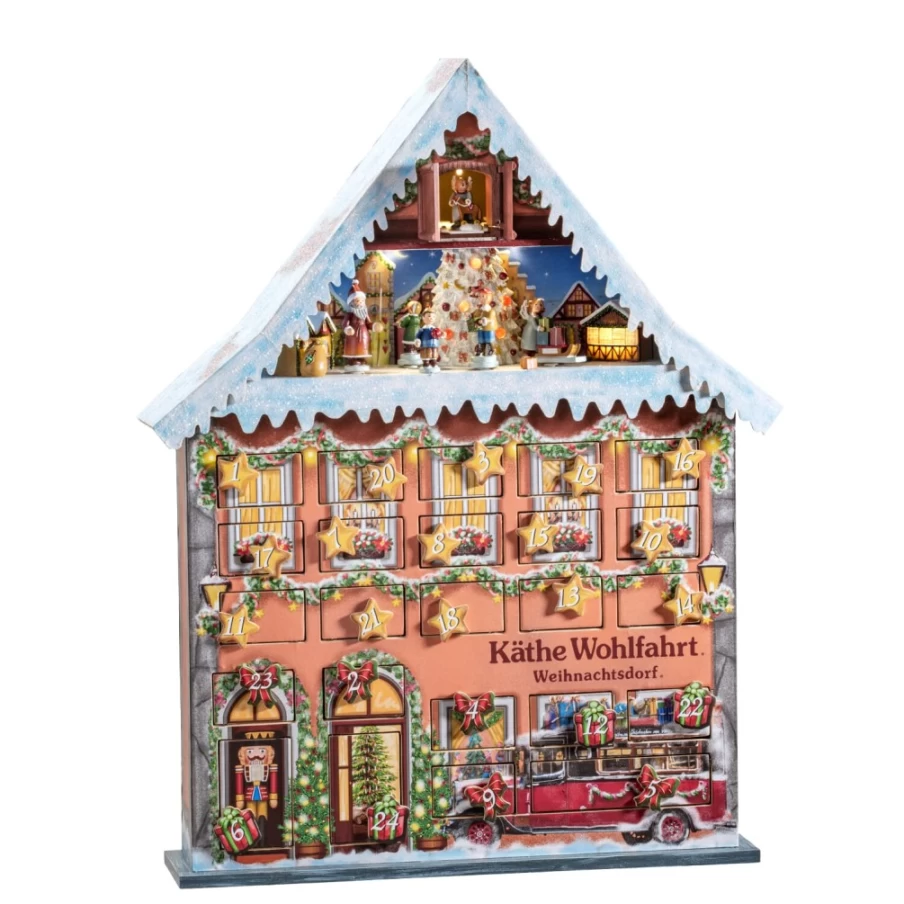 Käthe Wohlfahrt Weihnachtsdorf Advent Calendar House - Christmas Village Countdown Decor