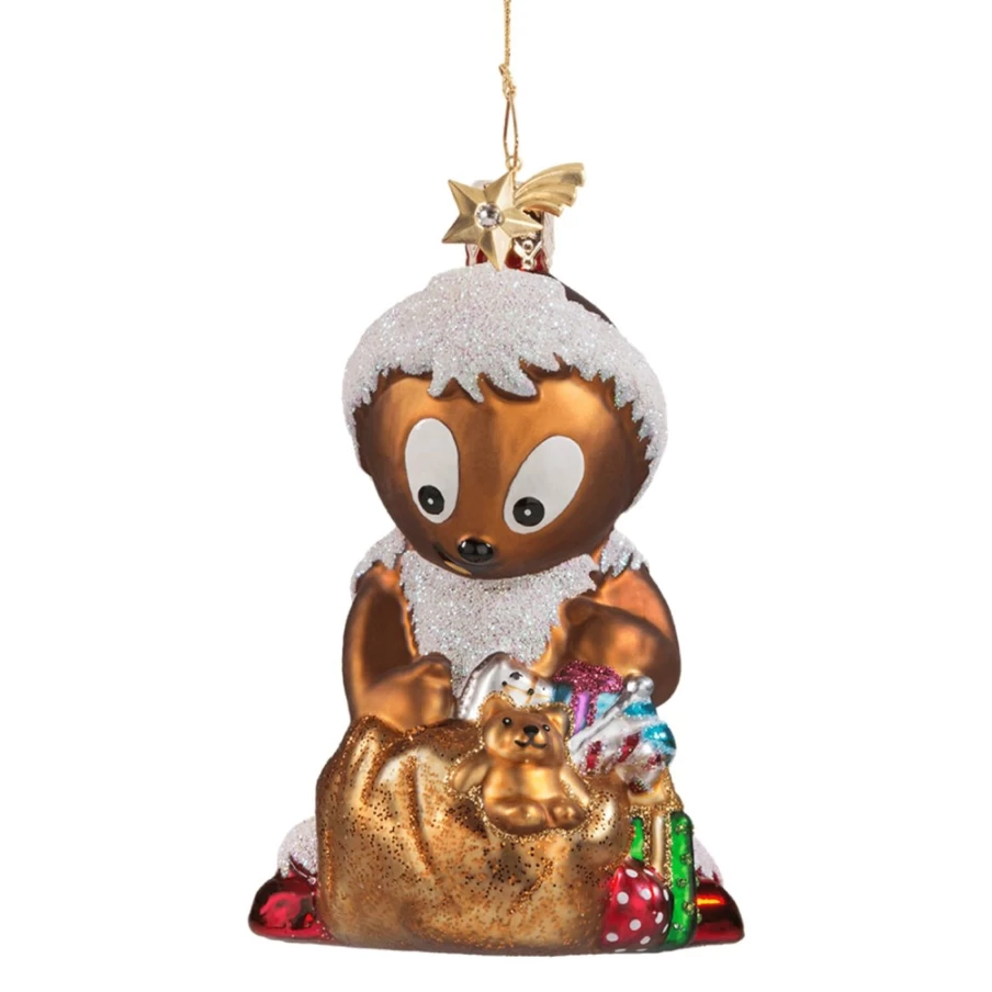 "Poesie in Glas Pittiplatsch Santa Figur - Festive Christmas Decoration"