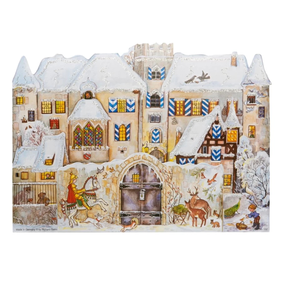 Käthe Wohlfahrt Christmas Advent Calendar "Enchanted Castle with Wall" Holiday Countdown Decor