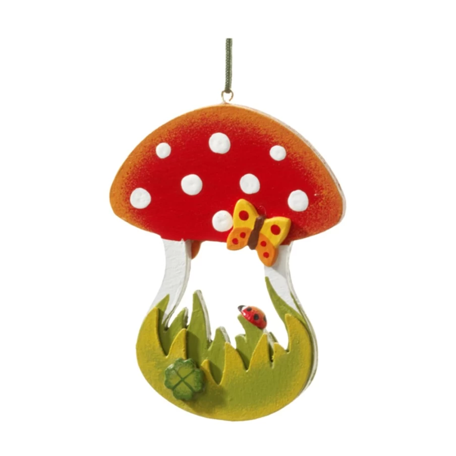 "Käthes Original Good Luck Mushroom Charm – Authentic Handcrafted Collectible for Positive Energy"