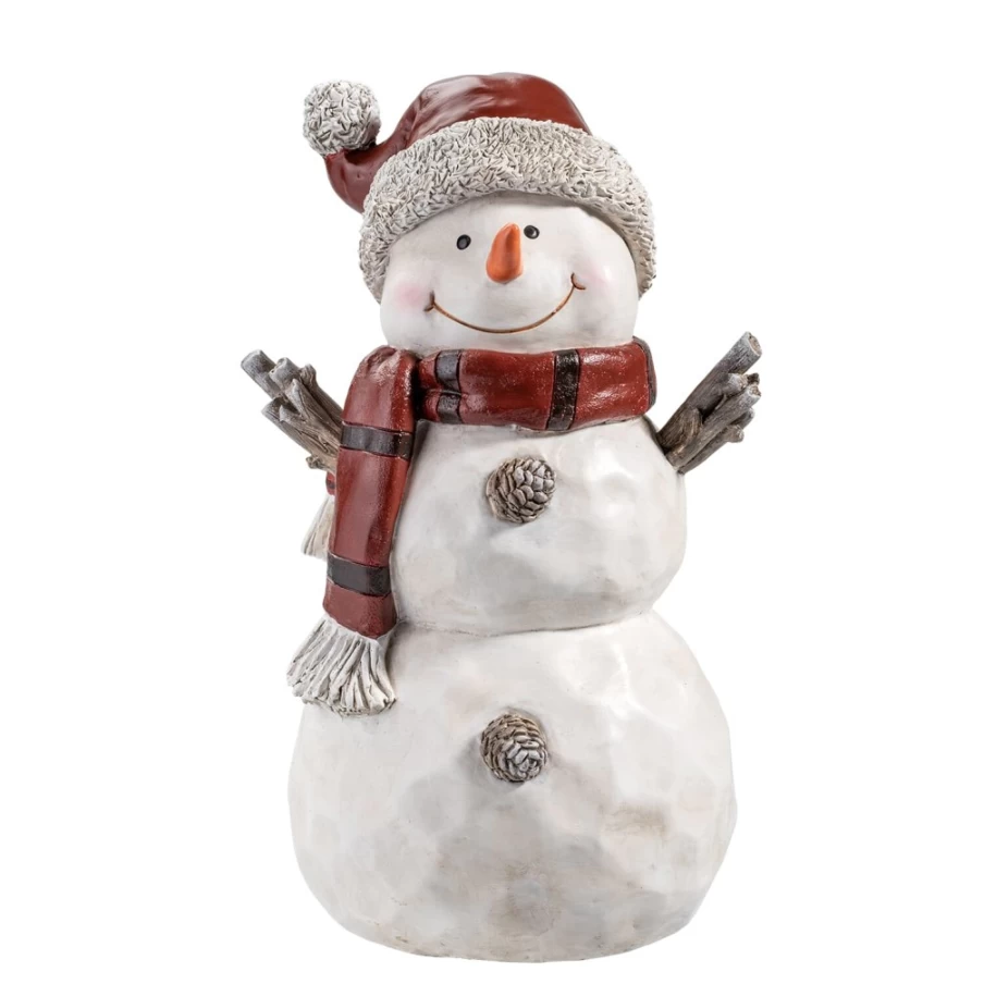 "Käthe Wohlfahrt Handmade Christmas Snowman Ornament with Red Cap - Traditional German Decoration"