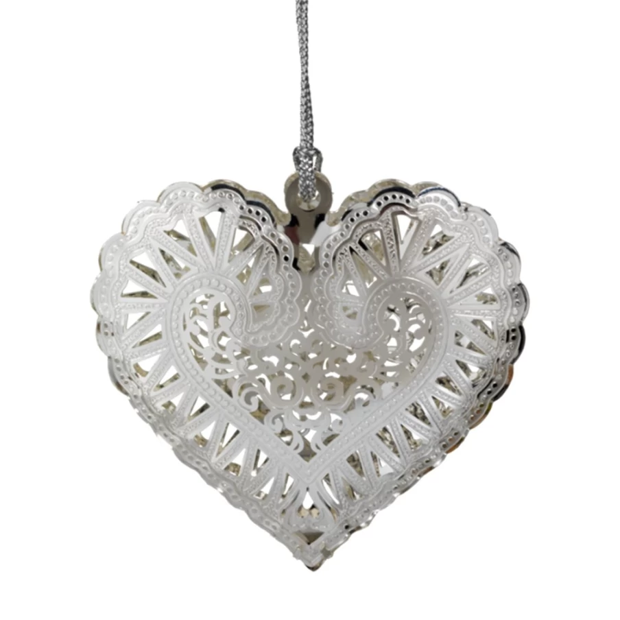 "Käthe Wohlfahrt Sterling Silver Heart Pendant – Elegant Jewelry Gift"