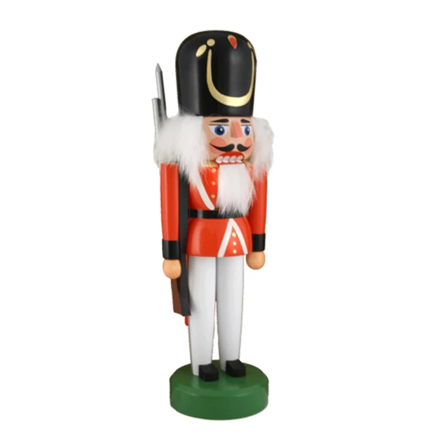 HODREWA 11.4 Inch Nutcracker Soldier "Sovereign" Christmas Decoration Handcrafted Wooden Figure