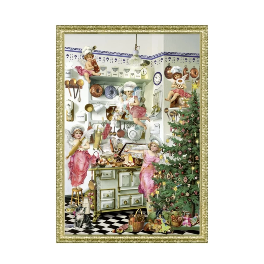 Käthe Wohlfahrt Nostalgic Advent Calendar - Christmas Countdown Kitchen Decor