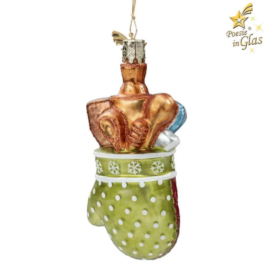 "Poesie in Glas Heat-Resistant Oven Mitt – Premium Kitchen Glove for Baking & Cooking"