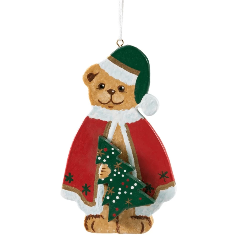 "Käthes Original Christmas Teddy Bear with Festive Tree - Holiday Plush Gift"