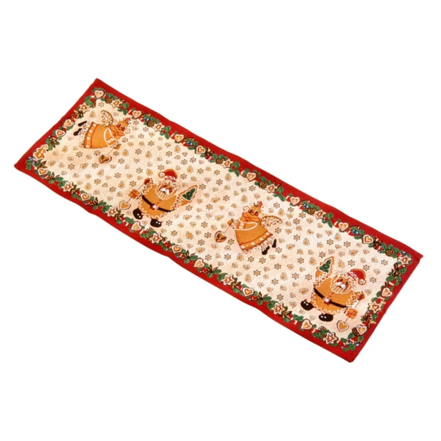 "Käthe Wohlfahrt Gingerbread Time Christmas Table Runner 32x96 cm Holiday Dining Decor"
