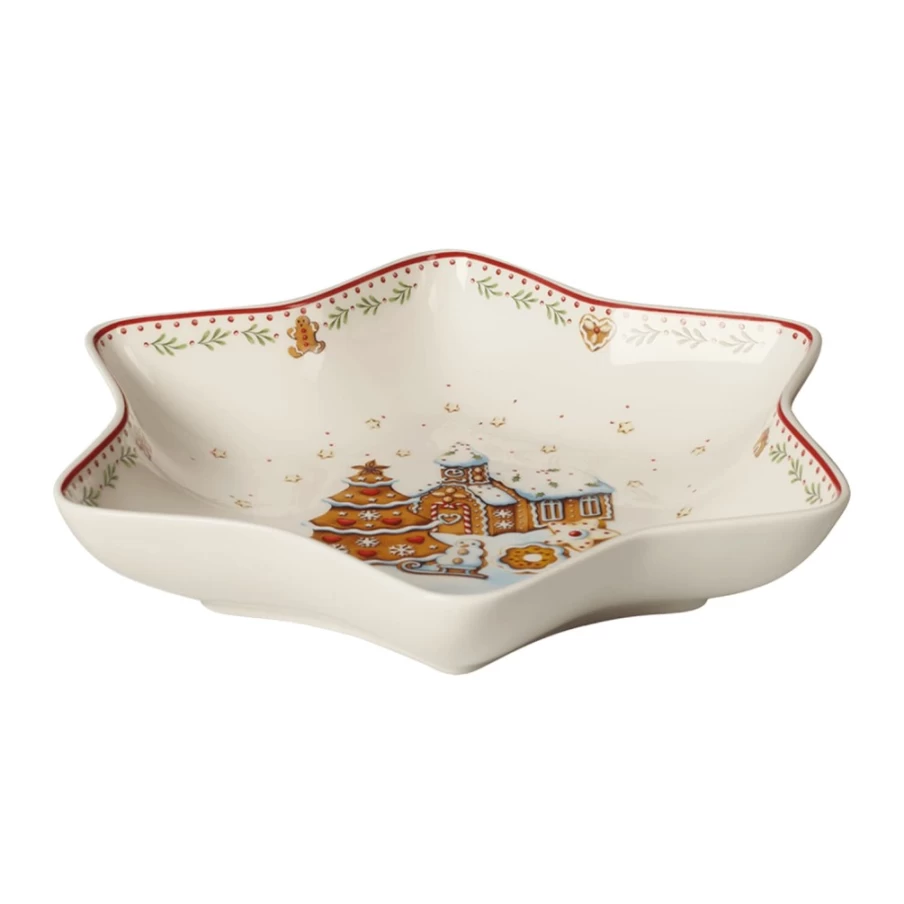 Villeroy & Boch Winter Bakery Star Dish – Festive Serving Platter for Holiday Treats