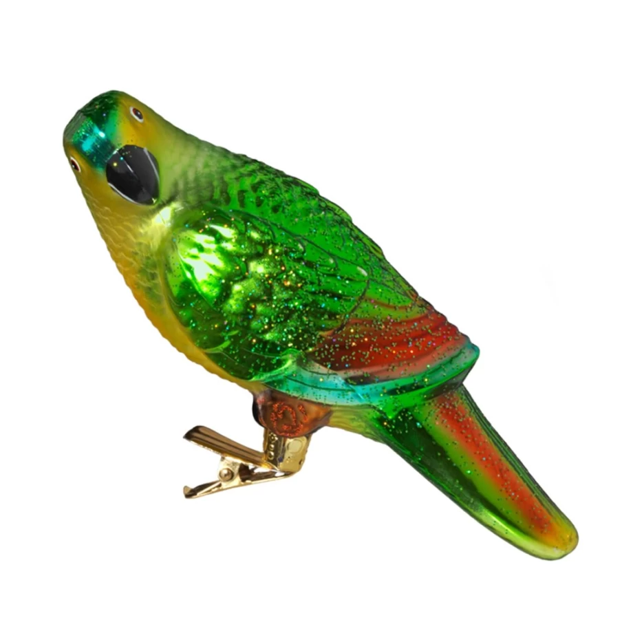 "Poesie in Glas Parrot - Unique Handcrafted Glass Art Collectible"