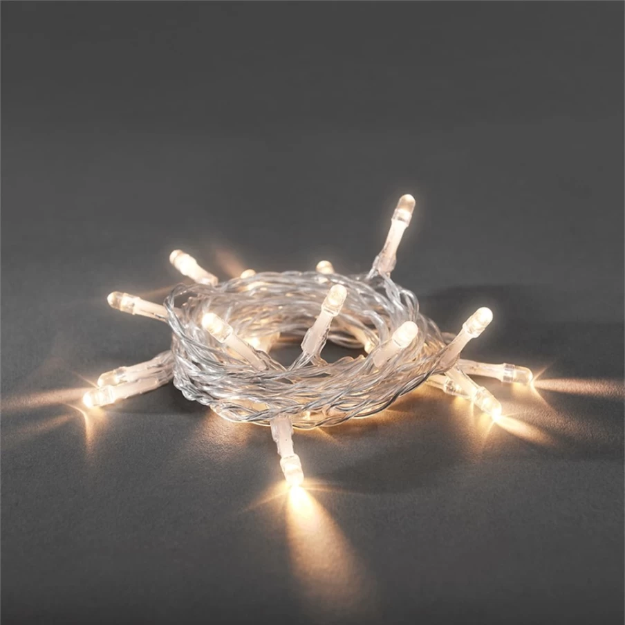 KONSTSMIDE 10-LED White Fairy Lights for Indoor & Outdoor Decoration